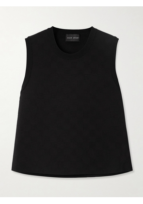 HIGH SPORT - Jacquard Tank - Black - x small,small,medium,large,x large