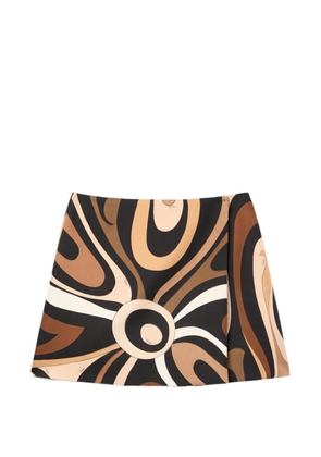 PUCCI Marmo-print mini skirt - Black