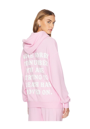 Boys Lie 1-800 Revamped Racer Hoodie in Pink. Size M/L. Also in XL/XXL, XS/S.