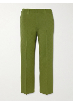 HIGH SPORT - Nsfw Jules Checked Jacquard-knit Slim-leg Pants - Green - x small,small,medium,large,x large