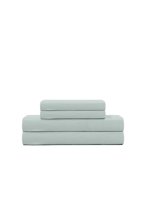 Barefoot Dreams Cal King Washed Bamboo Sheet Set in Sage.