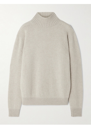 The Elder Statesman - Cashmere Turtleneck Sweater - Ecru - x small,small,medium,large