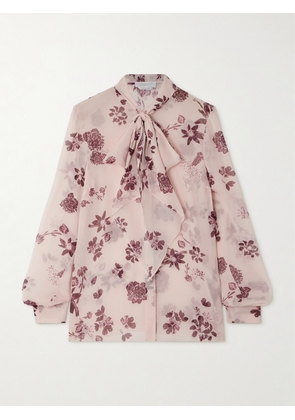 Gabriela Hearst - Shildon Pussy-bow Floral-print Silk-chiffon Blouse - Pink - IT36,IT38,IT40,IT42,IT44,IT46,IT48