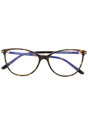 TOM FORD Eyewear cat-eye frame glasses - Brown