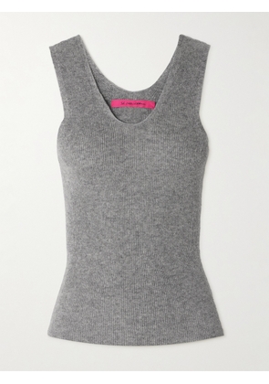 The Elder Statesman - Delicash Cashmere And Silk-blend Tank - Gray - small,medium,large