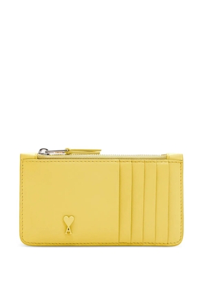 AMI Paris Ami De Coeur zipped cardholder - Yellow