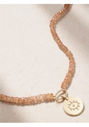 Diane Kordas - Evil Eye 14-karat Gold, Zircon And Diamond Necklace - One size