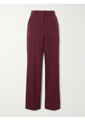 Veronica de Piante - Mick Wool-twill Straight-leg Pants - Burgundy - IT38,IT40,IT42,IT44,IT46