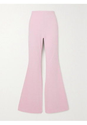 ALEXANDER WANG - Stretch-cotton Velour Flared Pants - Pink - x small,small,medium,large,x large