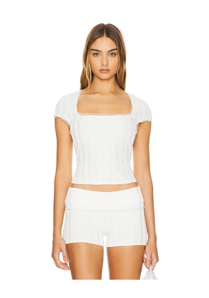 GUIZIO Zera Top in White. Size L. Also in XL.