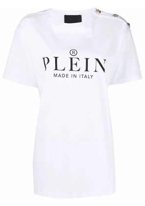 Philipp Plein logo-print short-sleeved T-shirt - White