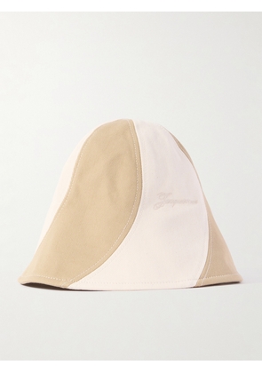 Jacquemus - Gelato Striped Cotton-twill Bucket Hat - Off-white - 56,58,60