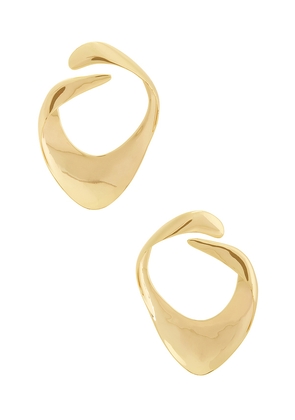Cult Gaia Lola Earring in Metallic Gold.