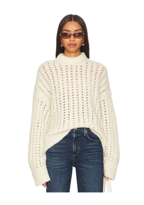 Citizens of Humanity Ailani Crewneck Sweater in Cream. Size L. Also in S.