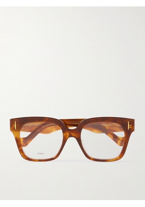 Loewe - Square-frame Tortoiseshell Acetate Optical Glasses - One size