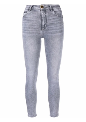Philipp Plein skinny cropped faded jeans - Grey