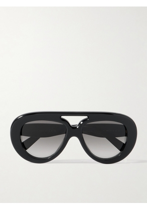 Loewe - Aviator-style Acetate Sunglasses - Black - One size