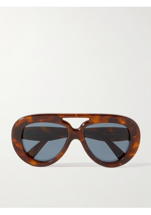 Loewe - Aviator-style Tortoiseshell Acetate Sunglasses - One size