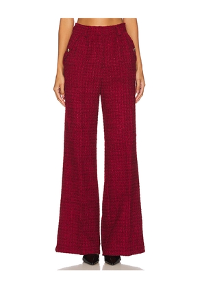 Amanda Uprichard Jane Pants in Wine. Size L. Also in S.