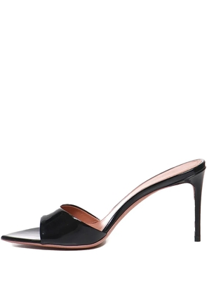 Giuliano Galiano 80mm Alixia pointed-toe patent leather mules - Black