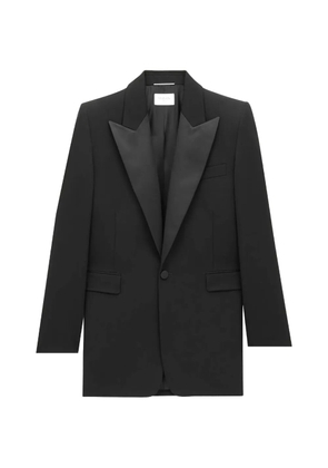 Saint Laurent shawl-lapel wool jacket - Black