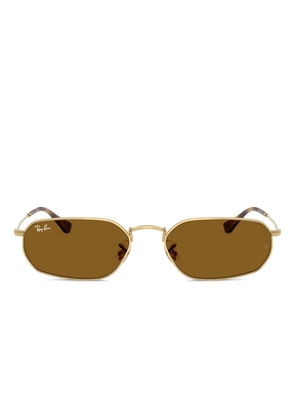 Ray-Ban oval-frame tinted sunglasses - Gold