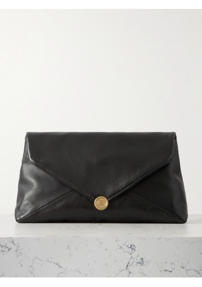 Dries Van Noten - Textured-leather Clutch - Black - One size