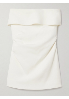 Proenza Schouler - Felicity Strapless Layered Ruched Crepe Top - Off-white - US0,US2,US4,US6,US8,US10,US12