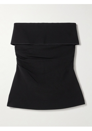 Proenza Schouler - Felicity Strapless Layered Ruched Crepe Top - Black - US0,US2,US4,US6,US8,US10,US12