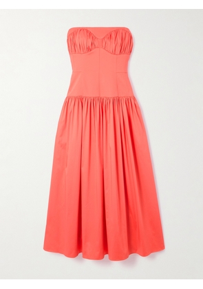 TOVE - Lauryn Cotton-blend Poplin Midi Dress - Orange - FR 34,FR 36,FR 38,FR 40,FR 42