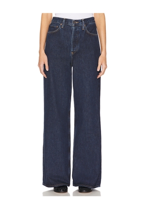 AGOLDE Dame High Rise Wide Leg Jeans in Denim-Dark. Size 27. Also in 28.