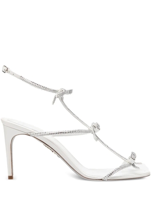 René Caovilla 80mm Caterina heeled sandals - White