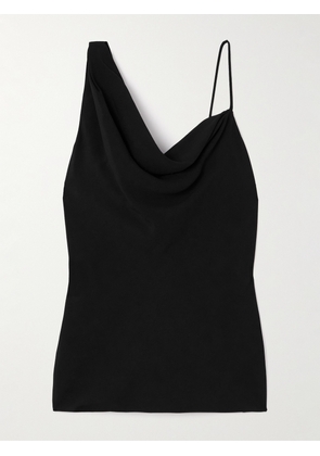 Dries Van Noten - Asymmetric Draped Crepe Top - Black - FR 34,FR 36,FR 38,FR 40,FR 42,FR 44