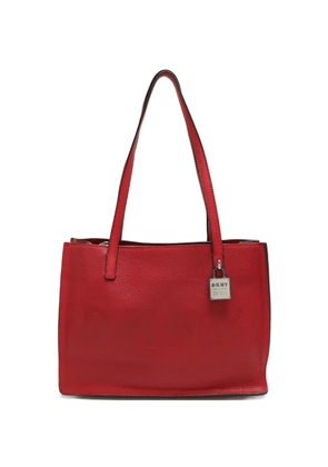DKNY padlock-detail tote bag - Red