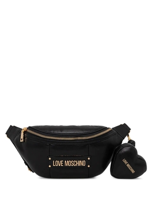 Love Moschino logo-detail belt bag - Black