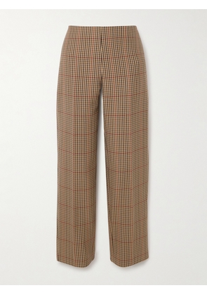 Dries Van Noten - Checked Wool Straight-leg Pants - Brown - FR 34,FR 36,FR 38,FR 40,FR 42,FR 44