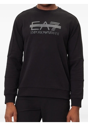 Ea7 Emporio Armani logo-print sweater - Black