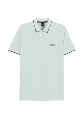 BOSS trimmed polo shirt - Blue