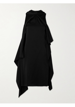Givenchy - Ruffled Crepe Halterneck Dress - Black - FR 34,FR 36,FR 38,FR 40,FR 42