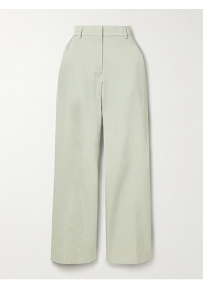 Dries Van Noten - Satin Straight-leg Pants - Green - FR 34,FR 36,FR 38,FR 40,FR 42,FR 44
