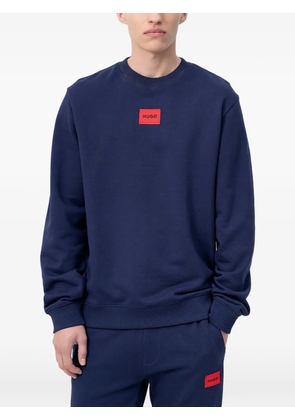 HUGO logo-patch sweatshirt - Blue