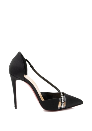 Christian Louboutin Pre-Owned Krystal pointed pumps - Black