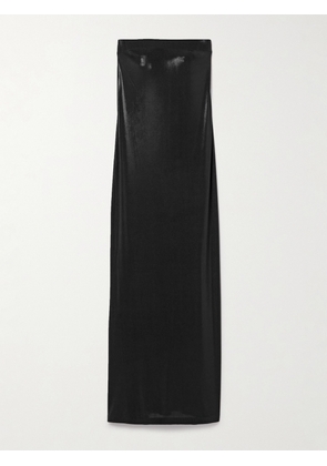 Norma Kamali - Strapless Stretch-lamé Maxi Dress - Black - xx small,x small,small,medium,large,x large