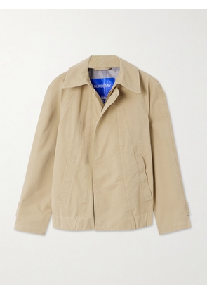 Burberry - Paneled Cotton-canvas Jacket - Neutrals - UK 4,UK 6,UK 8,UK 10,UK 12,UK 14