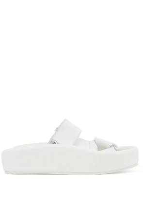 MM6 Maison Margiela Webbing leather sandals - White