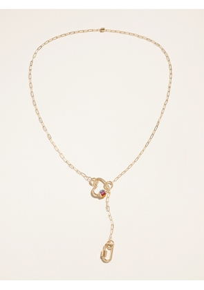 Marla Aaron - Baby Heartlock 14-karat Gold Multi-stone Necklace - One size