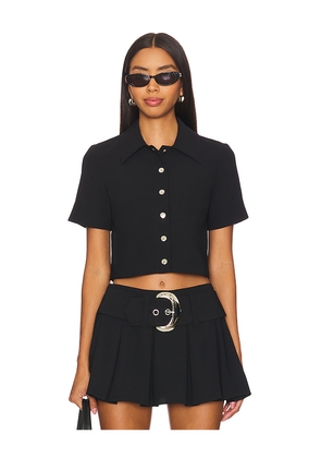 Amanda Uprichard Josie Top in Black. Size L. Also in M, S, XS.