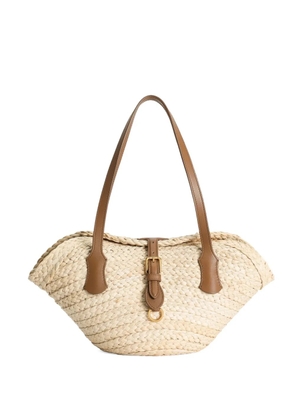 Dolce & Gabbana woven-raffia basket bag - Neutrals