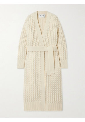Alaïa - Oversized Wool Cardigan - Ivory - FR 34,FR 36,FR 38,FR 40,FR 42