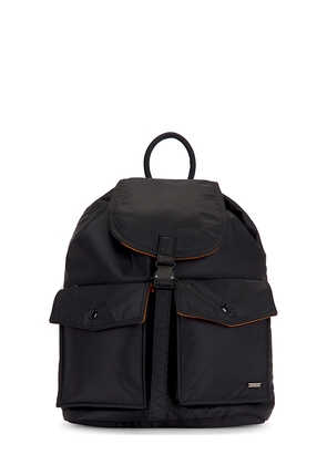 ALPHA INDUSTRIES Nylon Backpack in Black.